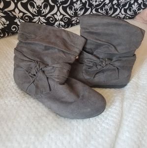 SO Gray Ankle Booties, Size 9